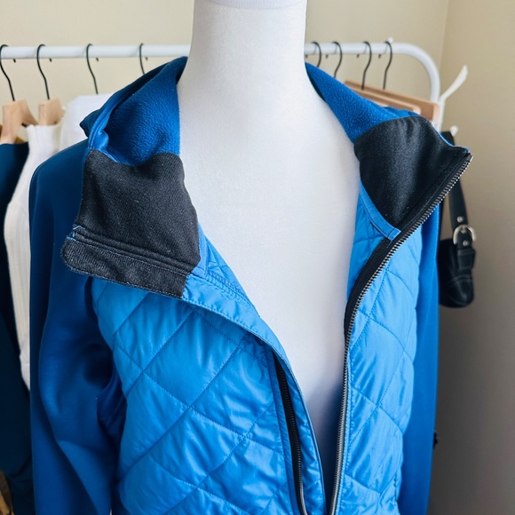 The North Face | Two-Tone blue Thermoball Quilted Hybrid Hoodie jacket size L - Picture 8 of 12